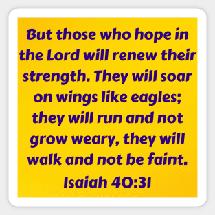 Bible Verse Isaiah 40:31 Sticker